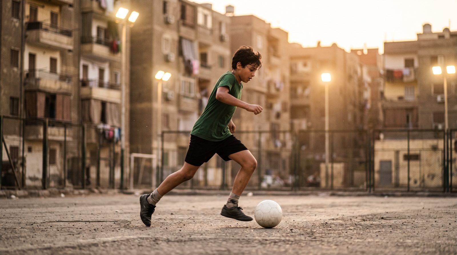 ولد بيجري بالكورة في ملعب شعبي وقت المغرب